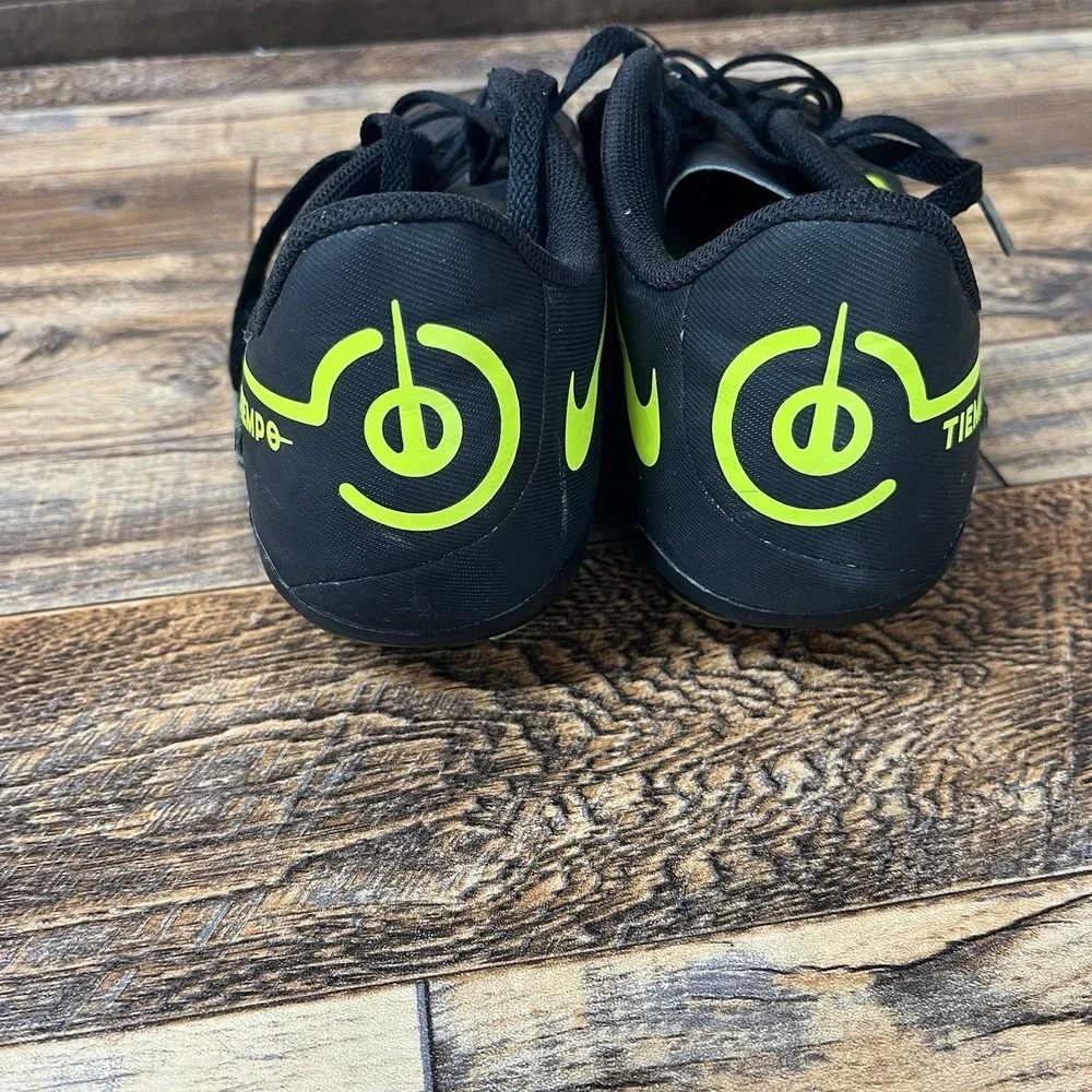 Nike‎ Tiempo Youth Legend 9 Club FG Cleats Sz 6Y Black/Volt Soccer Unisex